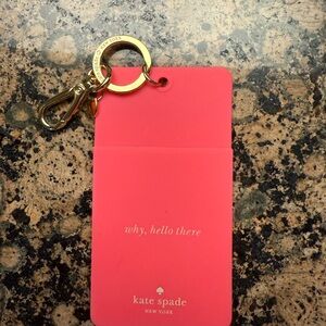 Kate Spade Red Keychain Card Holder